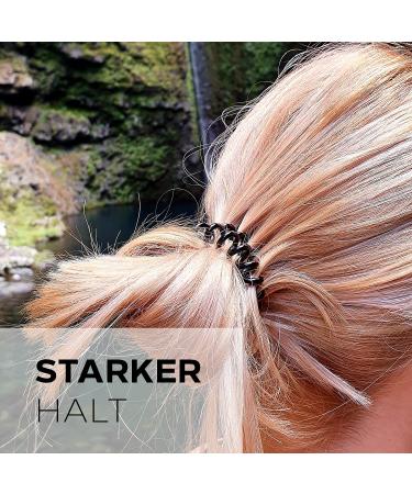 Reskthetic Spiral Hair Tie - Eco-Friendly Black Hair Accessory for Women & Girls | Gentle on Hair Sustainable Design (4x4 cm) - Buy Online on GoSupps.com