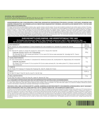 Buy 1kg Unsweetened Dried Coconut Flakes - 100% Natural Pure & Vegan - International Shipping Available - Buy Online on GoSupps.com