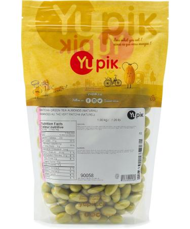 Yupik Matcha Green Tea Almonds 1 kg Kosher Natural Flavors Whole Nuts Almonds Dipped in White Chocolate Matcha Flavored Snacks Matcha Latte Inspired Smooth & Crunchy Unique Sweet Snacks 1 kg (Pack of 1) - Buy Online on GoSupps.com