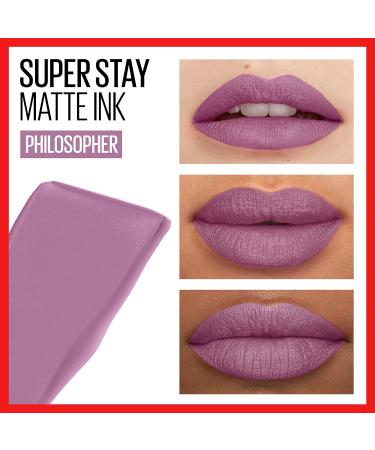 Maybelline SuperStay Matte Ink Un-Nude Liquid Lipstick Philosopher - 0.17 fl. oz. (5 ml) - Pack of 1 - Buy Online on GoSupps.com