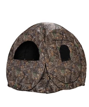 Rhino Blinds R75-RTE 2 Person Hunting Ground Blind, Realtree Edge