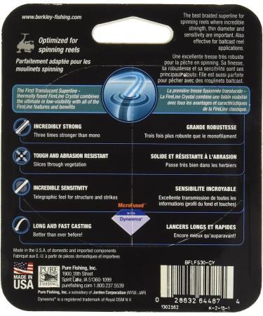 Berkley Fused Crystal Fireline 4/1 Lb 125 Yd - Strong and Invisible Fishing Line - Buy Online on GoSupps.com