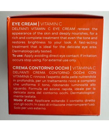 Delfanti-Milano Vitamin C Eye Cream | Fast Results | Vegan | Made in Italy - International Shipping Available - Buy Online on GoSupps.com