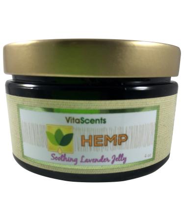 VitaScents Hemp Soothing Lavender Jelly for Muscular Pain Relief 4 oz