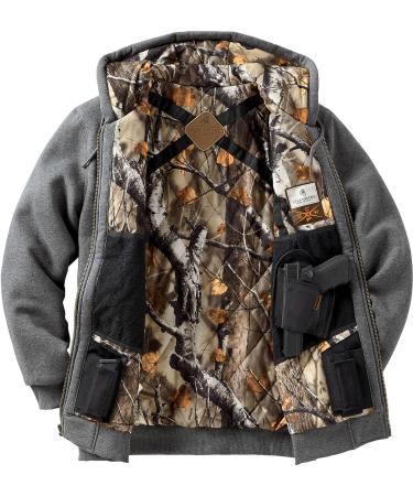 Legendary Whitetails Men's Concealed Carry Guard Insulated Full Zip Hoodie - Charcoal Heather X-Large - Buy Online on GoSupps.com