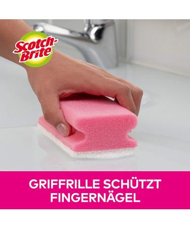 Scotch British Bathroom Cleaning Sponge Pack - 16 Soft Sponges for Sensitive Surfaces - Buy Online on GoSupps.com