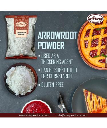 AIVA Arrowroot Powder 14oz - Natural Dairy-Free Thickener, Non-GMO Cornstarch Substitute - Buy Online on GoSupps.com