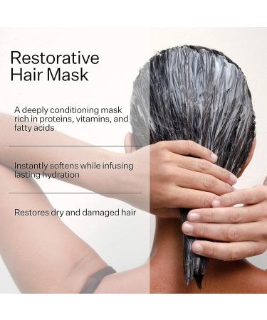 ACT+ACRE Restorative Hair Mask with Castor Oil | Lightweight Hair Treatment Mask | Cold Processed Conditioner (10 Fl Oz) - Buy Online on GoSupps.com