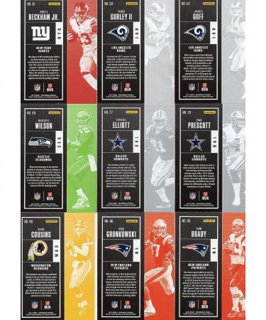 2017 Panini Contenders NFL Football 100 Card Veteran Players Set - Tom Brady, Carson Wentz, Rob Gronkowski, Myles Garrett Rookie & More - Buy Online on GoSupps.com