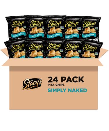 Stacy's Simply Naked Pita Chips, 1.5 Ounce Bags (Pack of 24) Simply Naked 1.5 Ounce (Pack of 24)