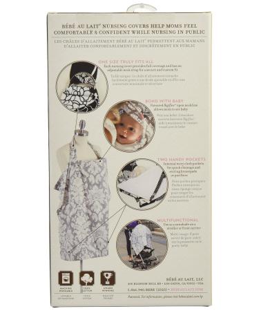 B b au Lait Nursing Cover - Chateau Silver | Stylish & Comfortable Breastfeeding Solutions - Shop Internationally - Buy Online on GoSupps.com