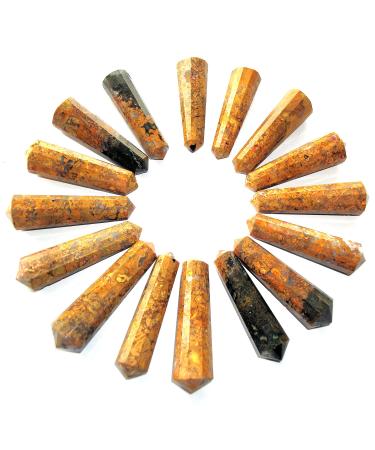 1 x 12 Cut DT Crystal Vogel Wand Point 40-60mm (Ocean Jasper)