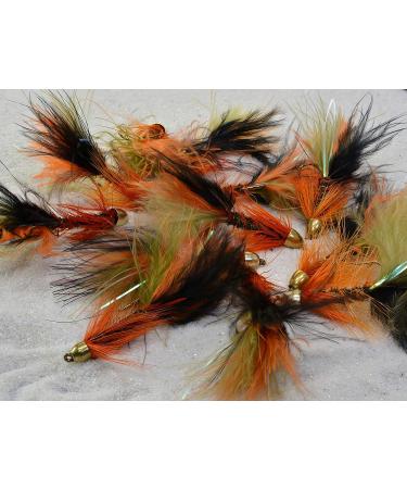 Thin Mint Cone Head Streamer Fly Fishing Flies - 12 Mustad Signature Hooks in #6, #8, #10, #12 | Weighted Trout Streamer Assortment - Buy Online on GoSupps.com
