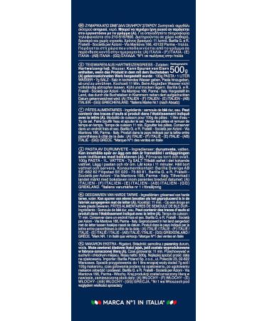 Buy Barilla Pasta Rigatoni n. 89 - 10 Pack (10x500g) - Premium Italian Pasta for International Shipping - Buy Online on GoSupps.com
