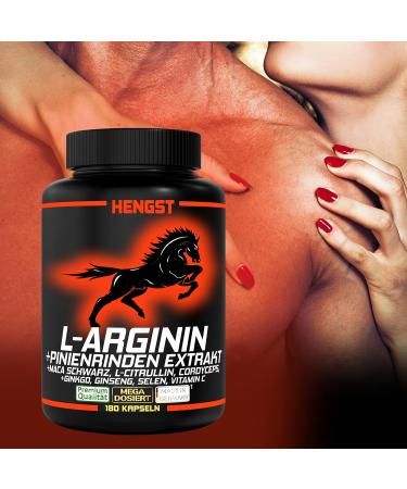 Buy Stallion Hammer: L-Arginine & Pine Bark Extract 180 Capsules + Maca L-Citrulline Ginseng Ginkgo Cordyceps - Boost Performance! - Buy Online on GoSupps.com