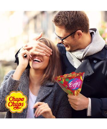 Chupa Chups Lollipop Bouquet - 19 Lollipops in 6 Varieties | Perfect Gift for Birthdays Anniversaries Valentine's & Mother's Day (Pack of 2) - Buy Online on GoSupps.com