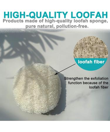 18 Pcs Natural Exfoliating Face Pad Loofah Sponge Set for Men & Women - Makeup Remover, Shower Scrubber, Dead Skin Remover - Body Bath Spa - Renewable Resource - Buy Online on GoSupps.com