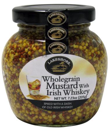 Lakeshore Wholegrain Mustard with Irish Whiskey, 7.23 Ounce
