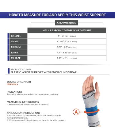 Champion Elastic Wrist Support Compression Sleeve - Grey Large | International Shipping Available - Buy Online on GoSupps.com