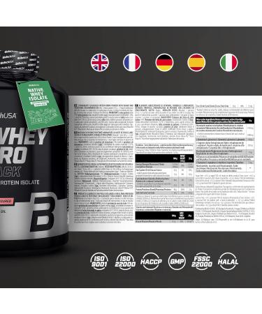 BioTechUSA Iso Whey Zero Black | Premium Protein with Creatine Zinc Vitamin B3 & Amino Acids | 90% Protein | Sugar Free Lactose Free Gluten Free 5 Pounds Strawberry - Buy Online on GoSupps.com