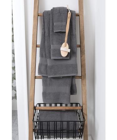 COTTON CRAFT Hotel Spa Luxury Bath Sheet 2 Pack - Oversized 40x80 - 700 GSM Cotton - Soft & Absorbent - Grey Towel Set - Buy Online on GoSupps.com