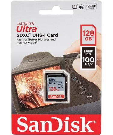SanDisk 128GB Ultra SDXC Memory Card - 100MB/s, C10 U1, Full HD - SDSDUNR-128G-GN6IN - Buy Online on GoSupps.com