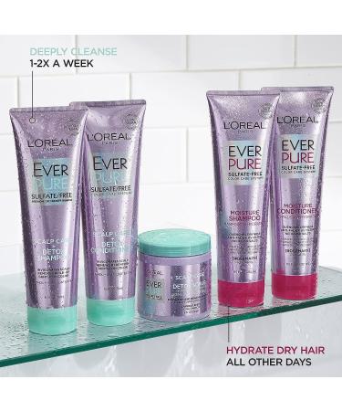L'Oreal Paris EverPure Scalp Care + Detox Anti-Dandruff Shampoo - 8.5 oz - Buy Online on GoSupps.com