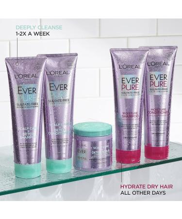 L'Oreal Paris EverPure Scalp Care + Detox Shampoo & Conditioner Set - Sulfate Free 8.5 oz (2 Piece Set) | Buy Internationally - Buy Online on GoSupps.com