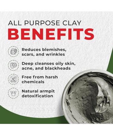 Mayan Magic Mud Powerful Deep Pore Cleansing Sodium Bentonite Clay - Natural Face Mask Peel For Men And Women - USA Made Full Facial Skin Care - Spa Level Beauty Products That Cleanse Skin - 8 Oz - Buy Online on GoSupps.com