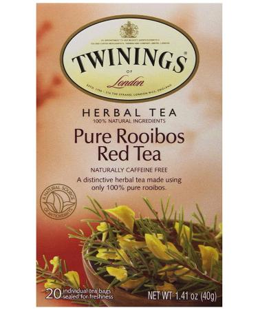 Twinings Red African Rooibos Tea - 20 Count - Premium Herbal Tea - Buy Online on GoSupps.com