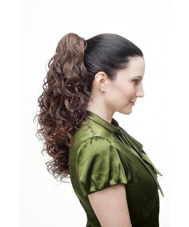 WIG ME UP Ponytail Braid Clip Super Volume Curls Brown Mix NC002-2T30 45 cm | Shop Internationally - Buy Online on GoSupps.com