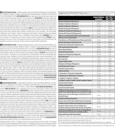 Biotechusa Multivitamin for Men - 38 Active Ingredients for Energy Immune & Muscle Support | Antioxidant Protection | 60 Tablets - Buy Online on GoSupps.com