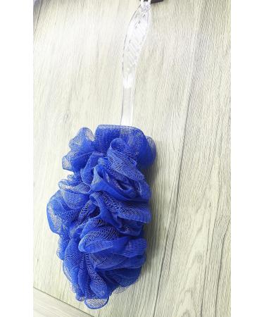 Long Handle Loofah Back Scrubber for Shower - Exfoliating Bath Body Brush for Men and Women - Soft Nylon Mesh Sponge On a Stick - 2 Pack Blue - Buy Online on GoSupps.com