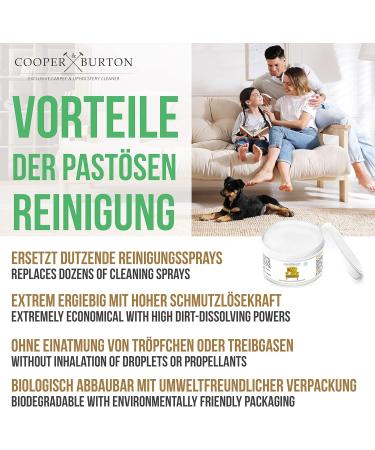 Cooper & Burton Sofa & Carpet Cleaner Concentrate 500g - Sustainable Upholstery & Stain Remover for Car Seats & Couches - Buy Online on GoSupps.com