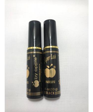 APPLE MASCARA SUPER LASH - BLACK (BLACK) (2 PCS) 0.45 Ounce (Pack of 2)