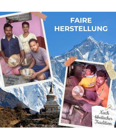 Expert Tibetan Sound Bowl - Small Heart Shell 17.5 cm | Premium Quality Massage & Sound Therapy | Bright Tone for Upper Body Relaxation - Buy Online on GoSupps.com