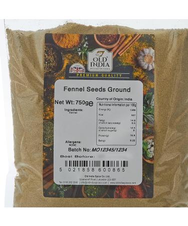 Old India Ground Fennel Seeds 750g - Premium Quality (Pack of 1) - Buy Online on GoSupps.com