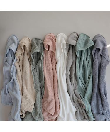 mushie Baby Hooded Towel | Organic Cotton (Pearl) - Buy Online on GoSupps.com