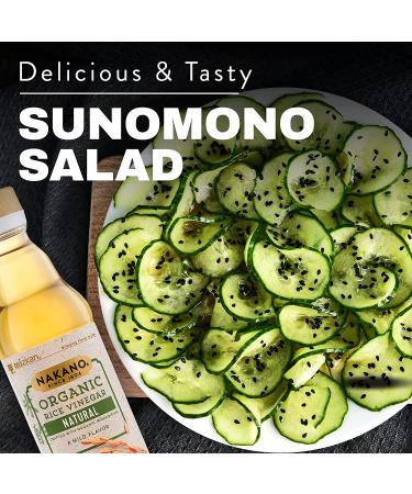 Nakano Organic Natural Rice Vinegar 12 oz - Premium Quality Vinegar for Cooking and Dressing - Buy Online on GoSupps.com
