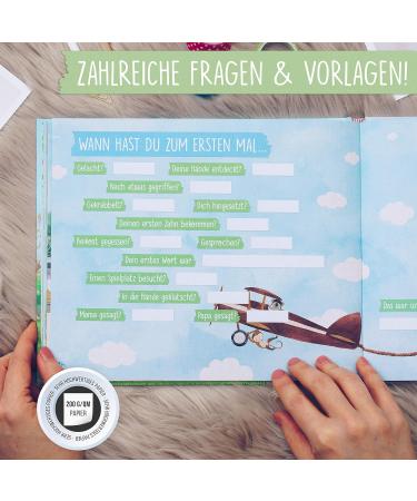 Twivee Baby Album - My First Year Memory Book for Girls & Boys | Durable Baby Diary & Keepsake Album - Buy Online on GoSupps.com