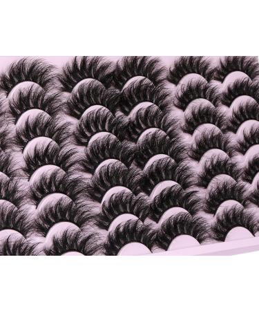 Fluffy 21 Pairs Dramatic Mink Lashes Set with Applicator | FANXITON - Buy Online on GoSupps.com