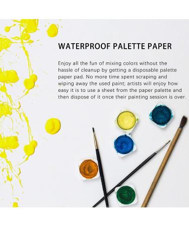 EBIVEN Disposable Palette Pad 9'' x 12'' - Pack of 40 Sheets | Coated Paper for Oil Paints Mixing - Buy Online on GoSupps.com