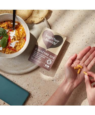 Coenzyme Q10 95% Piperine Vegecaps | Vegan Friendly & UK Made | Naturally Fermented Ubiquinone | Together Health - Buy Online on GoSupps.com