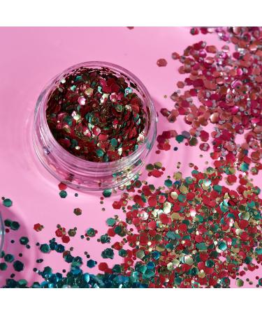 Buy Mystics Eco-Friendly Organic Glitter - 100% Cosmetic Safe Degradable 3G Set (5 Colors) for Face Body Nails & Hair | Moon Glitter - Buy Online on GoSupps.com