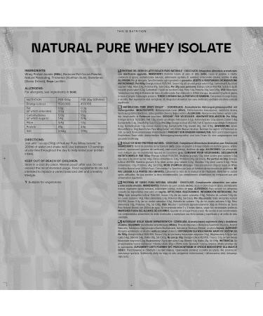 Natural Whey Protein Isolate 500g - No Artificial Sweeteners - Chocolate Flavor - Packaging May Vary - Buy Online on GoSupps.com