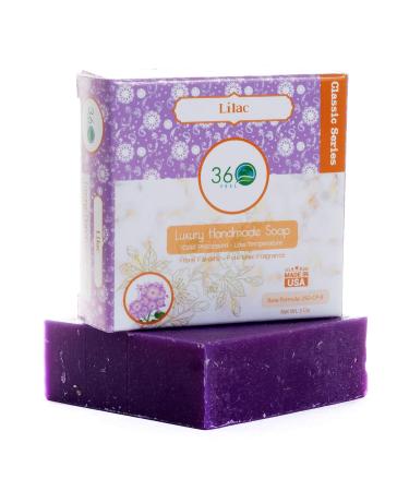 Handmade Lilac Castile Soap 5 oz - Pure Essential Oil Floral Fragrance Perfect Gift for Weddings & Anniversaries - Made in USA - Buy Online on GoSupps.com