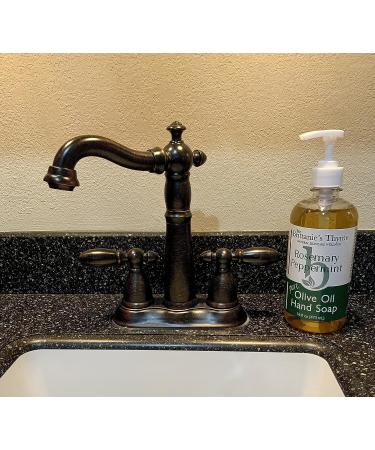 Brittanie's Thyme Organic 16 oz Hand Soap - Rosemary & Peppermint | Moisturizing Castile Soap with Olive Oil & Essential Oils | Vegan, Gluten & Cruelty Free - Buy Online on GoSupps.com
