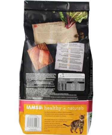Iams Healthy Naturals Adult with Atlantic Salmon Premium Cat Food 5-Pound - Buy Online on GoSupps.com