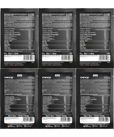 ESN Crank Pump Pro Bundle | 6 x 30g Pre Workout Booster | Maximum Muscle Pump & Performance | Tested Quality Made in Germany - Buy Online on GoSupps.com