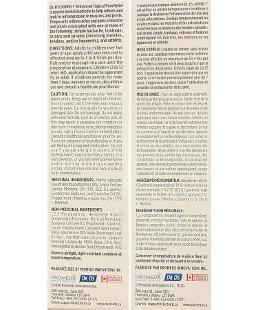 Dr. D s Super 7 Enhanced Topical Pain Relief - Deep & Fast Acting Natural Pain Relief Roll-On for Arthritis Muscle Joint Pain & Minor Back Aches - Paraben & PEG Free Topical Pain Reliever - 88mL - Buy Online on GoSupps.com